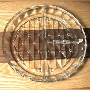 ✨🥒Vintage Indiana Glass Diamond Point Divided Relish Dish 1960s/1970s🥒✨
